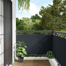 balkonafskærmning HDPE 75 x 400 cm antracitgrå