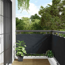 balkonafskærmning HDPE 75x600 cm antracitgrå