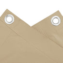 balkonafskærmning Oxford-stof 75 x 400 cm beige
