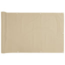 balkonafskærmning Oxford-stof 75x600 cm beige