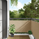 balkonafskærmning Oxford-stof 75x600 cm beige
