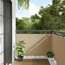 balkonafskærmning Oxford-stof 90x400 cm beige