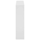 skoskab med 2 hylder og spejl 63x17x67 cm hvid