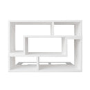 dobbelt tv-bord L-facon hvid
