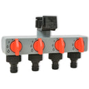 42352 vidaXL Automatisk irrigationstimer med 4 stationer 3 V