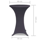 bordovertræk i stretch 2 stk. 60 cm antracit