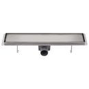 Lineært bruseafløb 530x140 mm rustfrit stål