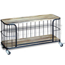 tv-bord massivt mangotræ 100x40x45 cm