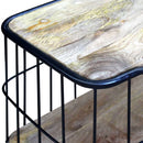 tv-bord massivt mangotræ 100x40x45 cm