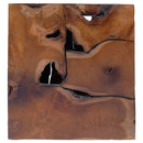taburet brun 40x40x45 cm massivt teaktræ