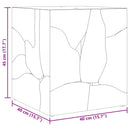 taburet brun 40x40x45 cm massivt teaktræ