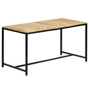 spisebord 140x70x75 cm massivt ru mangotræ
