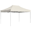 foldbart festtelt aluminium 4,5 x 3 m cremefarvet