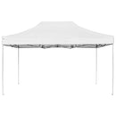 foldbart festtelt aluminium 4,5 x 3 m hvid