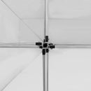 foldbart festtelt aluminium 4,5 x 3 m hvid