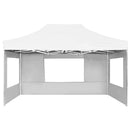 foldbart festtelt med vægge aluminium 4,5 x 3 m hvid