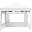 foldbart festtelt med vægge aluminium 4,5 x 3 m hvid