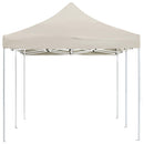 foldbart festtelt aluminium 6 x 3 m cremefarvet