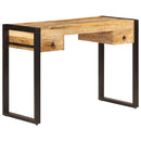 skrivebord med 2 skuffer 110 x 50 x 77 cm massivt mangotræ