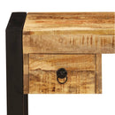 skrivebord med 2 skuffer 110 x 50 x 77 cm massivt mangotræ