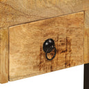 skrivebord med 2 skuffer 110 x 50 x 77 cm massivt mangotræ