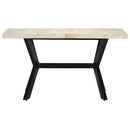 spisebord 140 x 70 x 75 cm massivt afbleget mangotræ