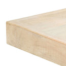 spisebord 120 x 60 x 75 cm massivt mangotræ hvid