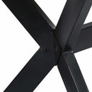 spisebord 120 x 60 x 75 cm massivt mangotræ hvid