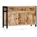 skænk 120 x 35 x 76 cm massivt mangotræ