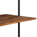 vægmonteret skrivebord massivt akacietræ 90 x 40 x 170 cm