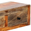 væghængt konsolbord 100x25x20 cm massivt akacietræ