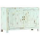 skænk 110x35x70 cm massivt mangotræ lyseblå