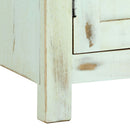 skænk 110x35x70 cm massivt mangotræ lyseblå