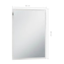 LED-vægspejl til badeværelset 60x80 cm