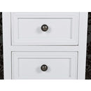 natborde 4 stk. med 2 skuffer MDF hvid