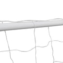 fodboldmål 2 stk. med net 182x61x122 cm stål hvid