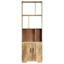 bogreol massivt mangotræ 60 x 35 x 180 cm