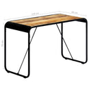 spisebord 118 x 60 x 76 cm massivt ru mangotræ