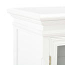 skænk 70x28x70 cm massivt fyrretræ hvid