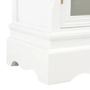 skænk 70x28x70 cm massivt fyrretræ hvid