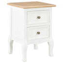 sengeborde 2 stk. 35x30x49 cm MDF hvid