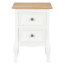 sengeborde 2 stk. 35x30x49 cm MDF hvid