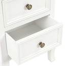 sengeborde 2 stk. 35x30x49 cm MDF hvid