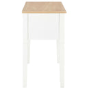 skrivebord 109,5 x 45 x 77,5 cm træ hvid
