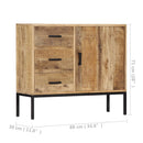 skænk massivt mangotræ 88 x 30 x 71 cm