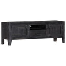 tv-skab massivt mangotræ 118 x 30 x 40 cm sort