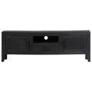 tv-skab massivt mangotræ 118 x 30 x 40 cm sort