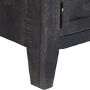 tv-skab massivt mangotræ 118 x 30 x 40 cm sort