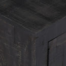 tv-skab massivt mangotræ 118 x 30 x 40 cm sort