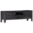tv-skab massivt mangotræ 118 x 30 x 40 cm sort